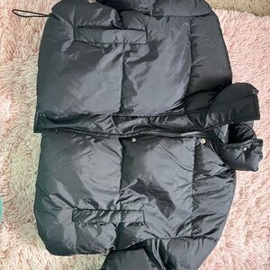 Boohoo Black Puffer Jacket